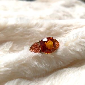 Showgirl Orange Topaz 4.0 ct Sterling Silver Ring